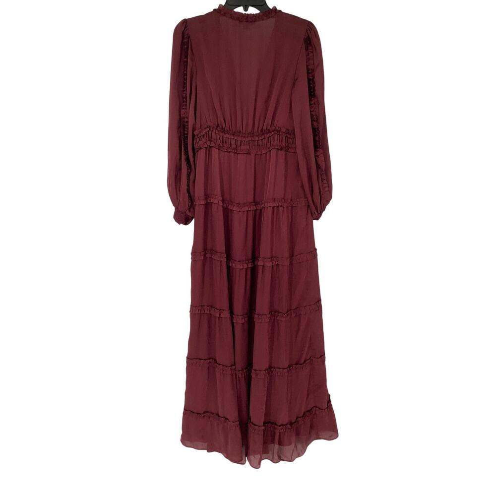CeCe Burgundy Maxi Dress - Picture 4 of 10